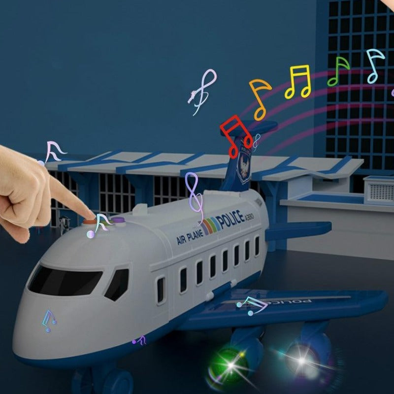 Interactive Cargo Plane Toy Set with Vehicles & Accessories for Kids Ages 3-6 | STEM Building Play for Toddlers & Preschool Boys Girls
