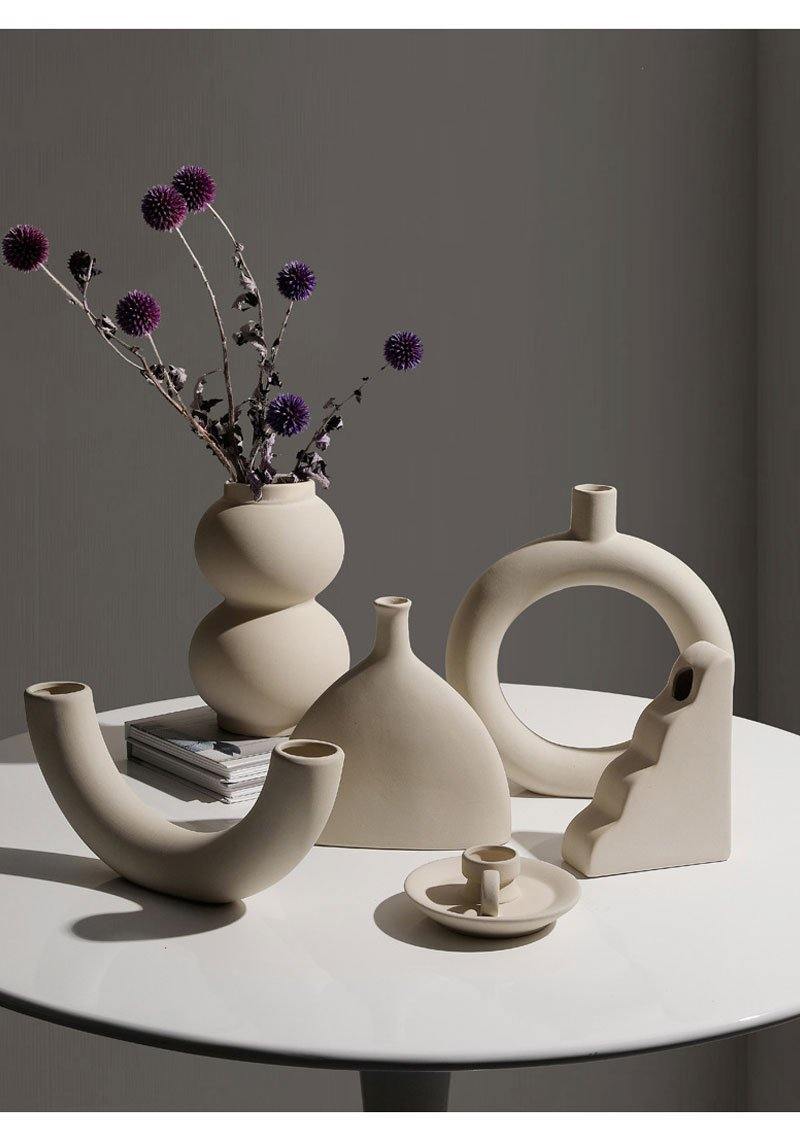 SereneStone™ - Contemporary Ceramic Vase Set