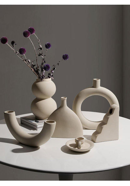 SereneStone™ - Contemporary Ceramic Vase Set