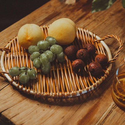 Rattan Woven Serving Tray