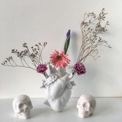 Heart-Shaped Ceramic Vase