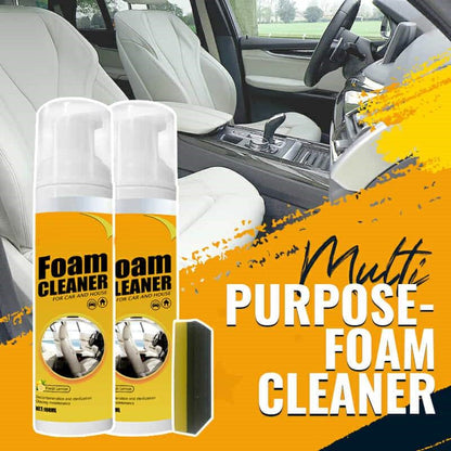All-Surface Foam Spray Cleaner for Home, Car, and Upholstery – Removes Grease, Stains, and Grime Instantly