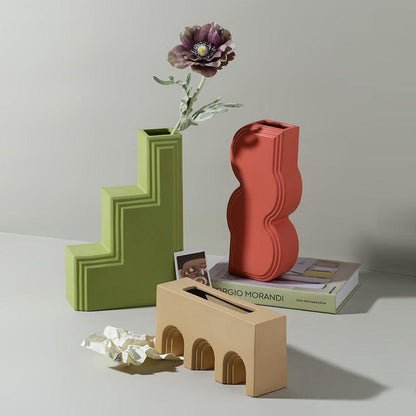 Dune Ceramic Accent Vase