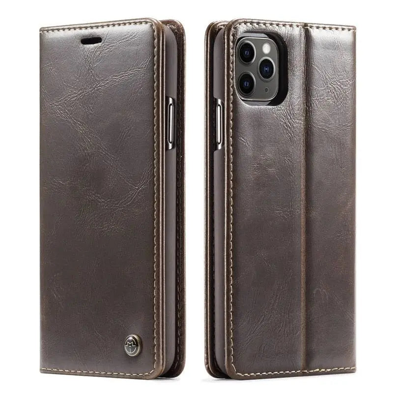 Fitted Leather-Look iPhone 13 Case – Edge & Camera Protection, Precise Button Access – Works with iPhone 13, 13 Pro & 13 Pro Max