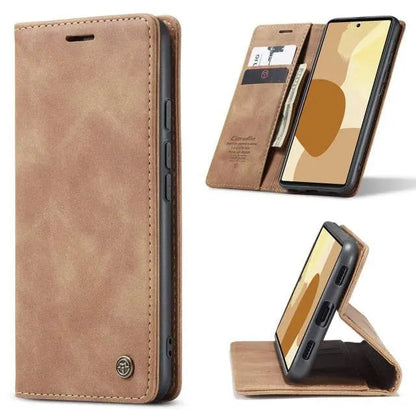 Premium Folio Phone Cover with Card Slots for Google Pixel 6 & 6 Pro – Leather-Finish Flip Case