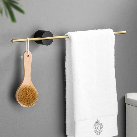 Bexar Towel Rail - Brushed Aluminum, Adjustable Bathroom Towel Rack