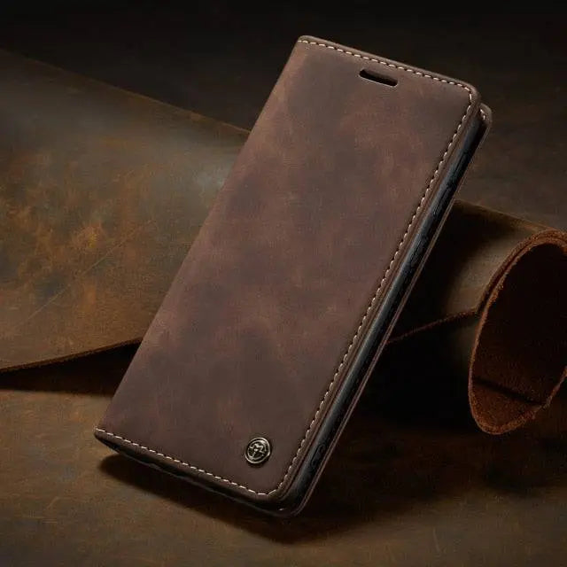 Leather Folio Phone Case with Card Slots – Samsung Galaxy S22, S22 Plus & S22 Ultra