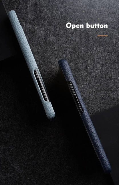 Leather Wallet Phone Case for Samsung Galaxy S22 Ultra S21 S20 Plus – Built-In Card Slots & Full Button Access