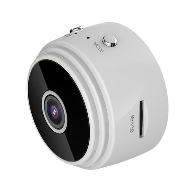 Compact WiFi Monitoring Camera 1080P HD 150° View Infrared Night Vision Rechargeable Indoor Surveillance Cam for Home Office Nursery Bedroom