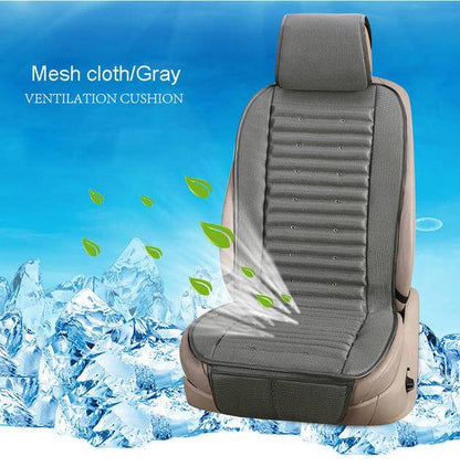 Housse de siège auto électrique ventilée Ortekor Comfort Drive avec ventilateur intégré | Maille respirante et cuir pour un confort estival