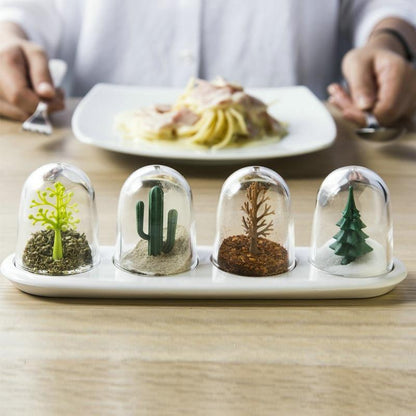 Quartet of Seasonal Spice Dispensers