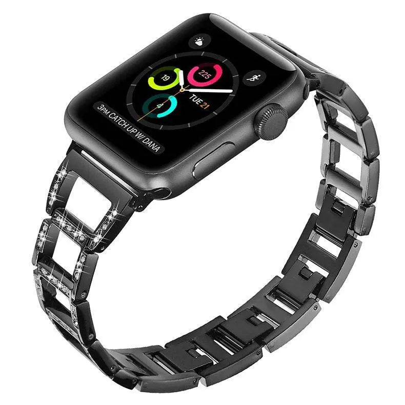 Elegant Bracelet Watch Strap for Apple Watch 38-49mm – Metal Link Band with Jewelry-Style Finish