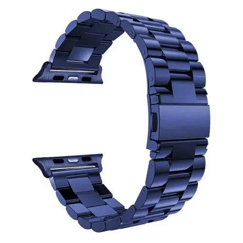 Precision Stainless Steel Link Bracelet for Apple Watch – 38mm to 49mm Connector Fit – Adjustable Wrist Band with Butterfly Clasp for