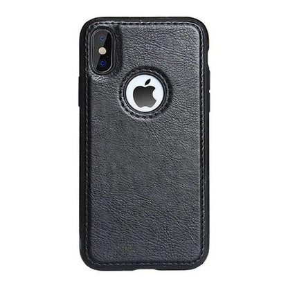 Vintage Leather iPhone Case | Precise Fit Shell for iPhone 6-XR with Raised Edges & Camera Protection | Grip-Enhanced Phone Cover