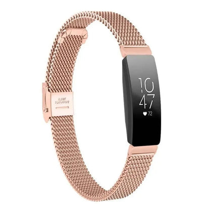 Wrist Strap for Fitbit Inspire HR – Stainless Steel Mesh Loop Replacement Band