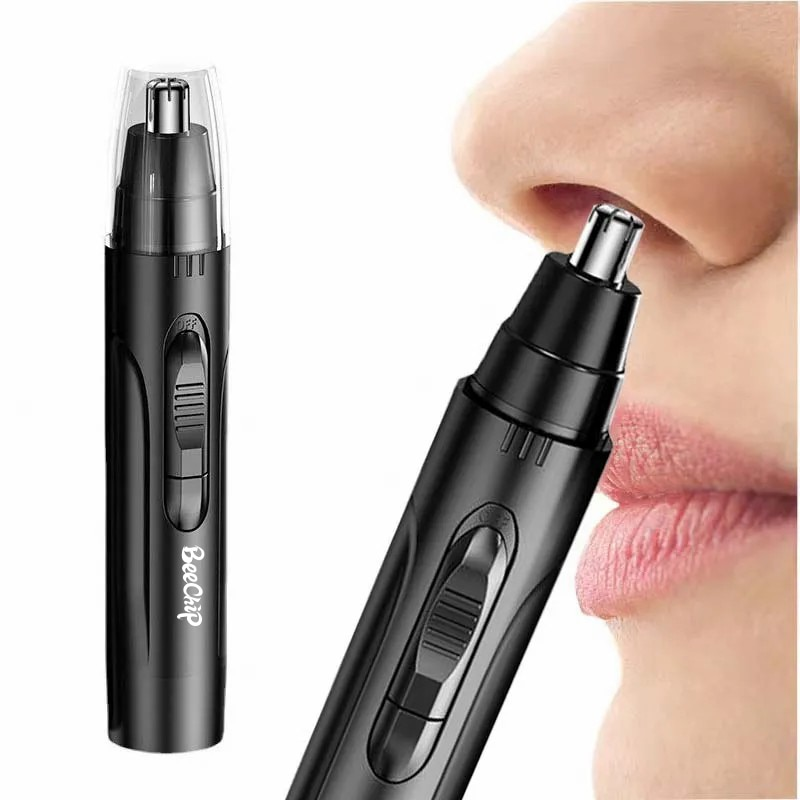 Nora Luxe | Tondeuse poils de nez et oreilles rechargeable avec lames de précision | Design compact pour un entretien sans effort