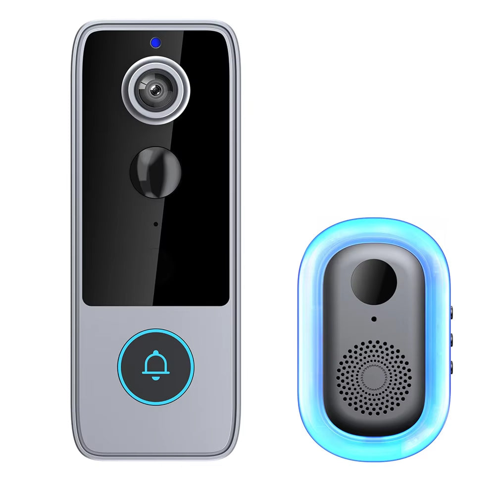 Smart Video Doorbell with HD Camera, Night Vision & Two-Way Audio – Wireless, Battery Powered, Weatherproof Security for Front Door &