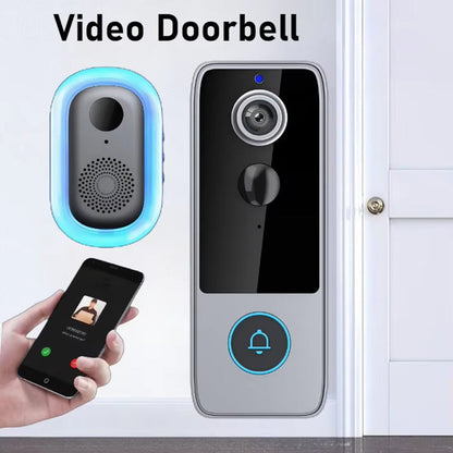 Wireless Video Doorbell with HD Camera, Motion Alerts & Night Vision – Rechargeable, Weather-Resistant, No Monthly Fees