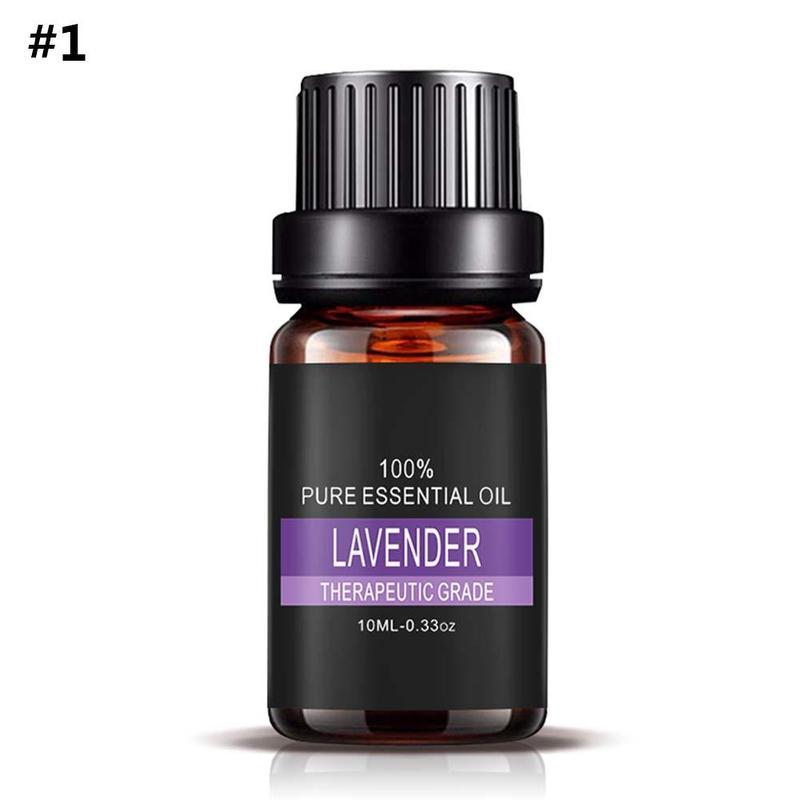 Aromatherapy Essential Oil Set – 100% Pure Plant Extracts for Diffusers, Massage & Relaxation – 0.34 fl oz Bottles