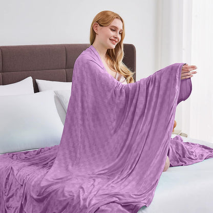 ChillEase | Couverture rafraîchissante pour dormeurs ayant chaud, dotée de la technologie Arc-Chill | Douce et respirante pour un confort tout au long de l'année