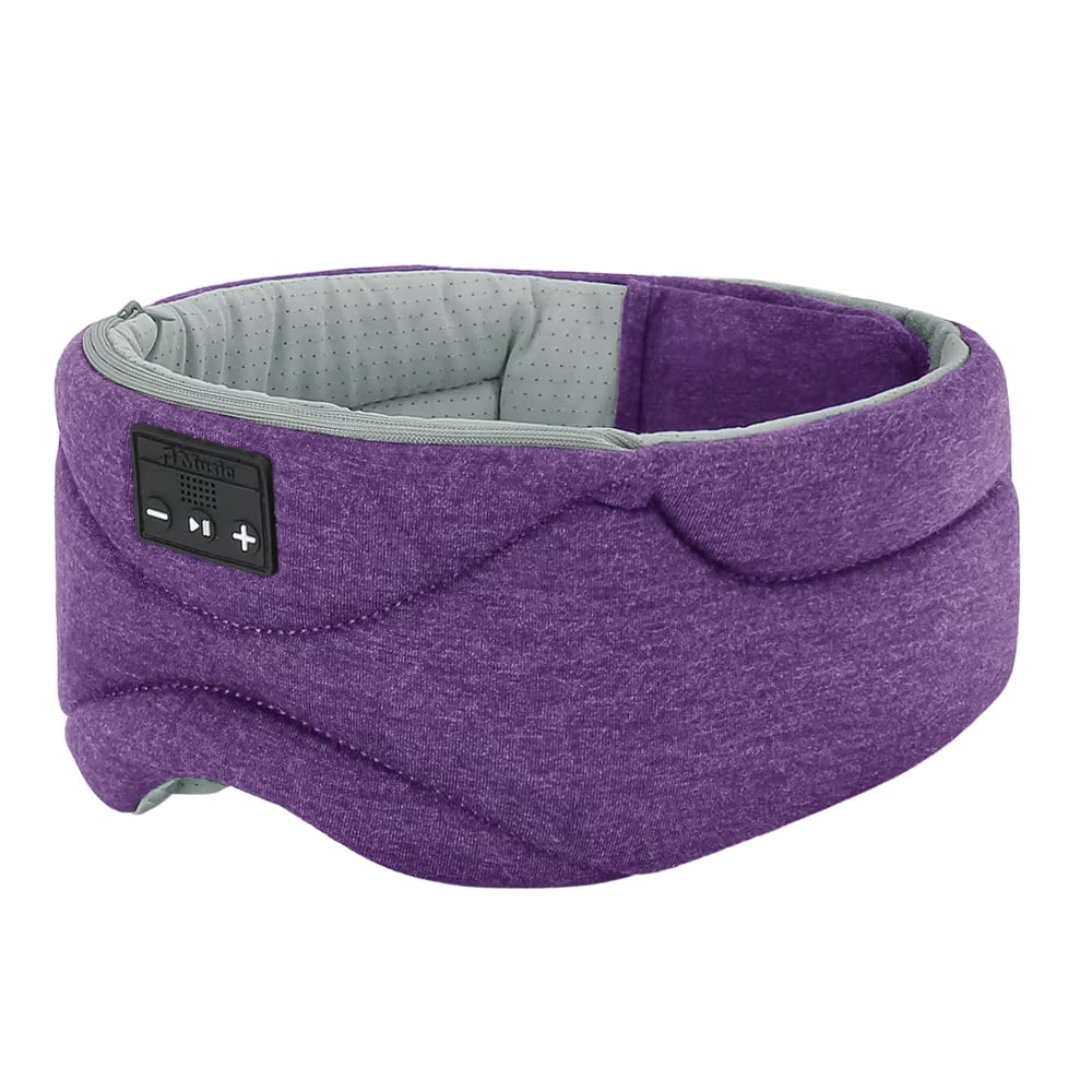 ComfortZone | Bluetooth Sleep Eye Mask with 100% Light Block & Soft Speakers | Perfect for Side Sleepers
