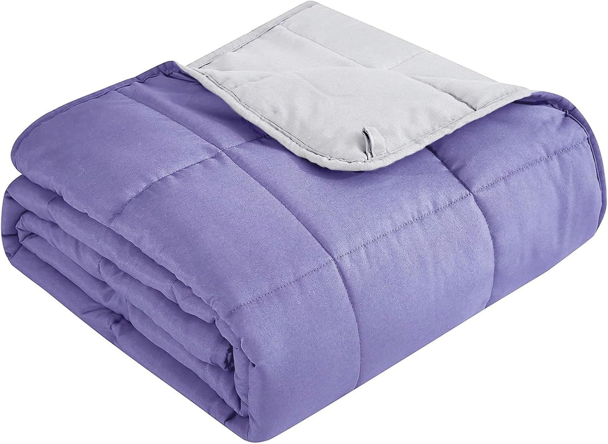 Confort douillet | Couverture lestée en microfibre rafraîchissante | Douceur toutes saisons pour une relaxation ultime