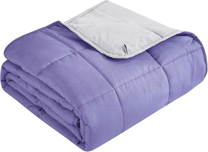 Confort douillet | Couverture lestée en microfibre rafraîchissante | Douceur toutes saisons pour une relaxation ultime