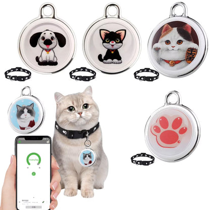 Bluetooth Cat Locator Tag with GPS Positioning and Sound Alert for Indoor & Outdoor Felines