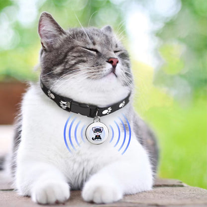 Bluetooth Cat Locator Tag with GPS Positioning and Sound Alert for Indoor & Outdoor Felines
