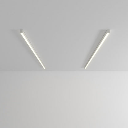 Plafonnier LED linéaire à montage encastré de 47 pouces, luminaire noir pour chambre, salon, couloir, éclairage domestique minimaliste contemporain