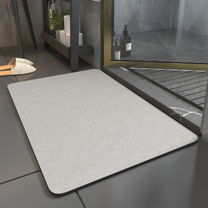 Fast-Drying Microsuede Bath Mat with Non-Slip Backing for Bathroom & Shower | Soft Absorbent Floor Mat for Modern Home | Safe