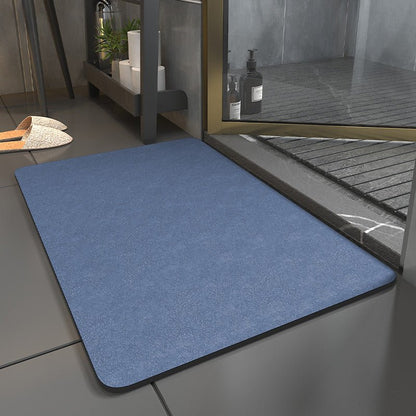 Fast-Drying Microsuede Bath Mat with Non-Slip Backing for Bathroom & Shower | Soft Absorbent Floor Mat for Modern Home | Safe