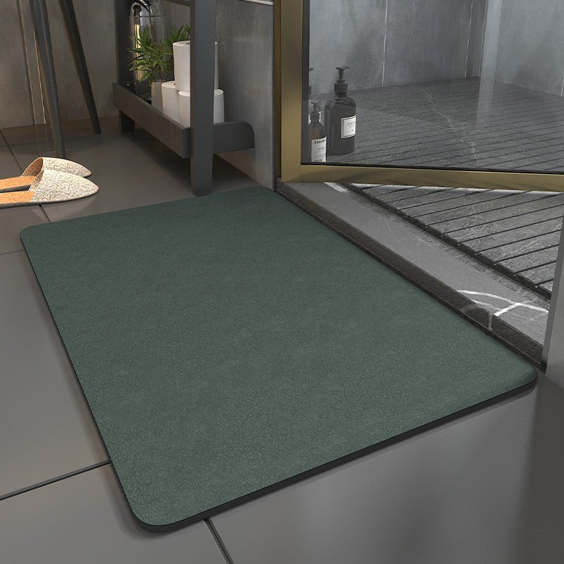 Fast-Drying Microsuede Bath Mat with Non-Slip Backing for Bathroom & Shower | Soft Absorbent Floor Mat for Modern Home | Safe