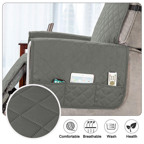 Collection Cozy Ortekor | Housse de fauteuil inclinable avec poches et polaire matelassée | Grandes housses pour un confort ultime