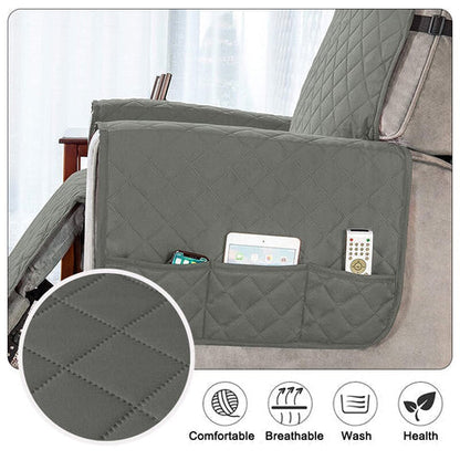 Collection Cozy Ortekor | Housse de fauteuil inclinable avec poches et polaire matelassée | Grandes housses pour un confort ultime