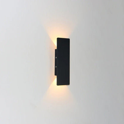 Applique murale LED d'extérieur en aluminium, luminaire étanche haut et bas pour patio, jardin, entrée, éclairage extérieur moderne, 2W-24W