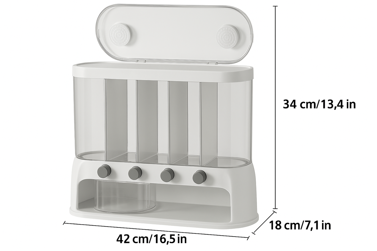 Récipient de stockage Milo Pantry - Boîte de conservation hermétique à cinq compartiments