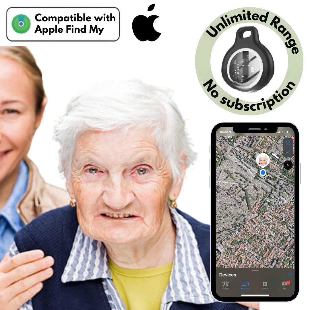 Wearable Location Monitor for Elderly Adults – Clip-On Find My Tracker with Year-Long Battery & Waterproof Housing