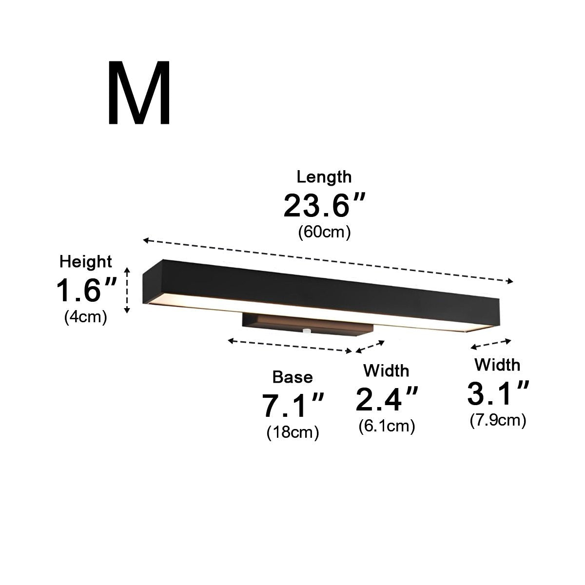 Motion Sensor Outdoor Wall Light Black Stainless Steel LED Sconce for Entrance Porch Doorway Waterproof Modern Exterior Fixture 12.6 in
