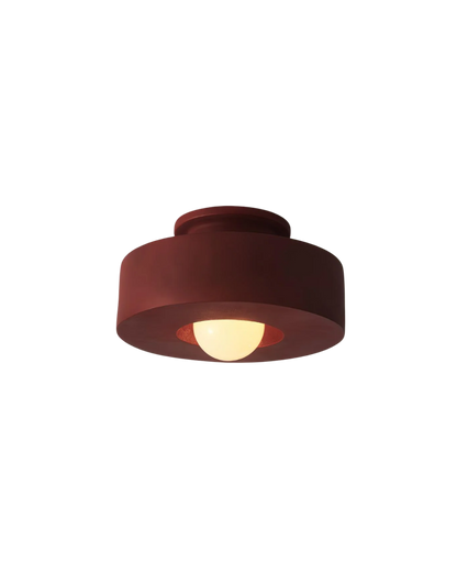 12-Inch Flush Mount LED Ceiling Light Fixture Resin Disc Contemporary Round Panel for Bedroom Hallway Living Room 3000K Warm Glow