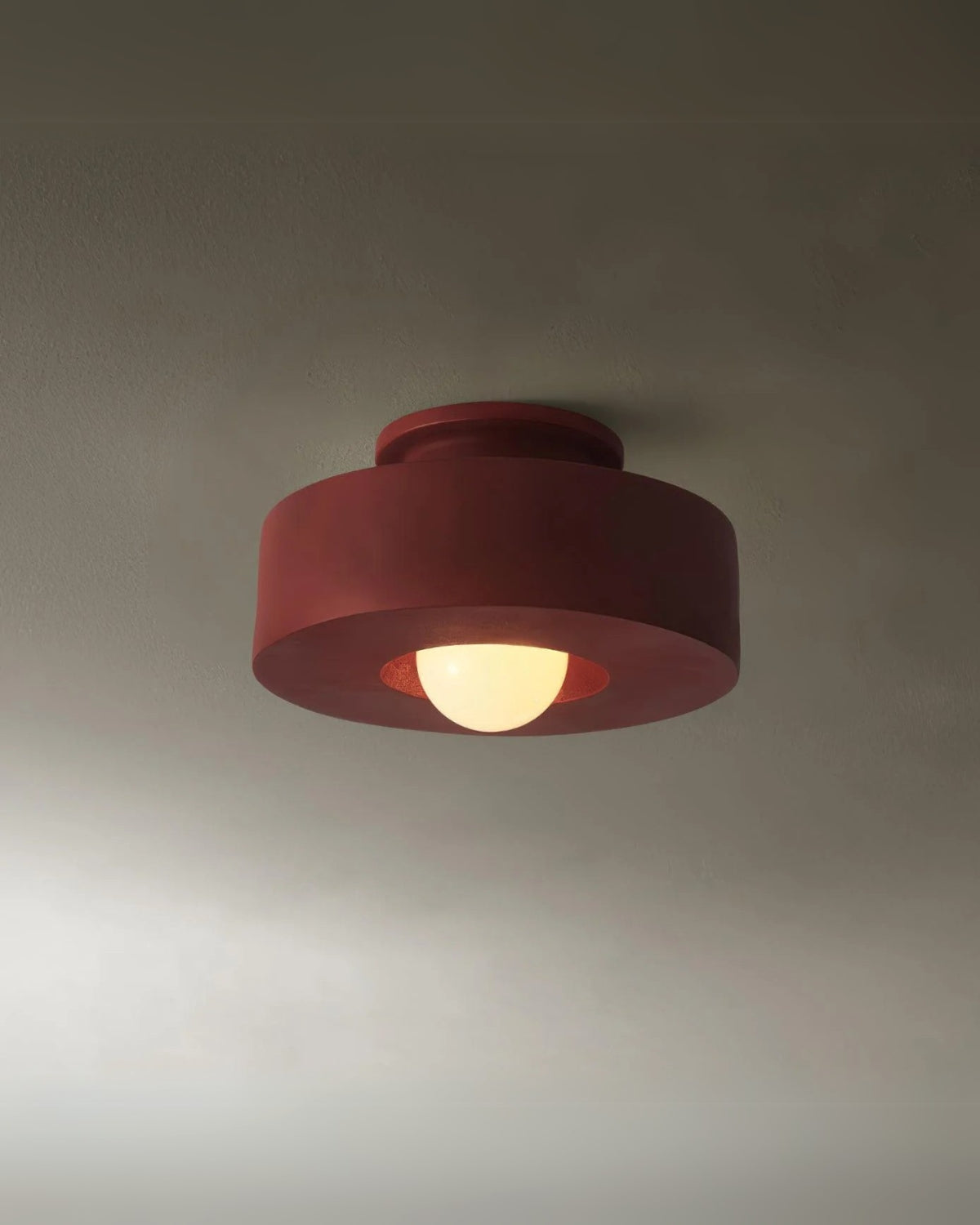 12-Inch Flush Mount LED Ceiling Light Fixture Resin Disc Contemporary Round Panel for Bedroom Hallway Living Room 3000K Warm Glow