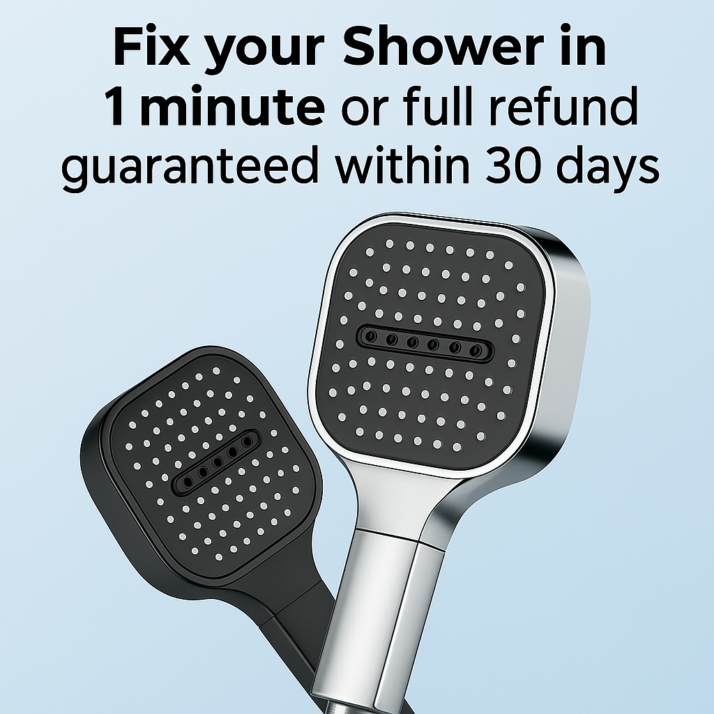 Shower Head with Built-In Water Filter & Adjustable Multi-Spray Modes for Softer Skin & Hair Care