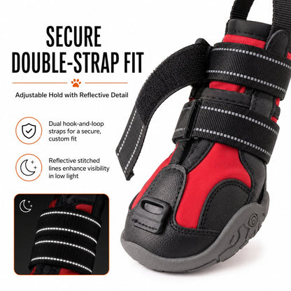 Ortekor Adjustable Tension-Dial Dog Paw-Lift Support Boots – For Indoor Floors & Outdoor Walks, Paw Dragging & Scuffing Support