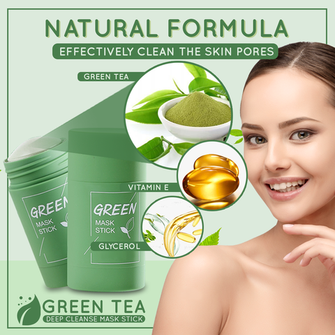 Stick Nettoyant Profond pour une Peau Rayonnante | Infusion de Thé Vert Naturel