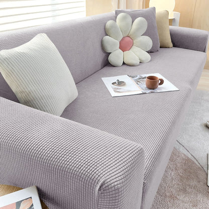 Stretch Sofa Cover Slipcover with Non-Slip Foam Strips for Living Room Furniture Protection