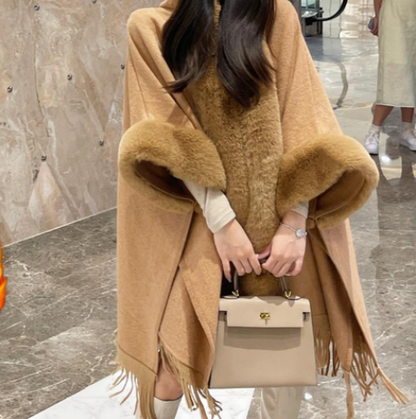 Ortekor Cozy Wearable Blanket Poncho with Silky Lining | Stylish Comfort for Chilly Days