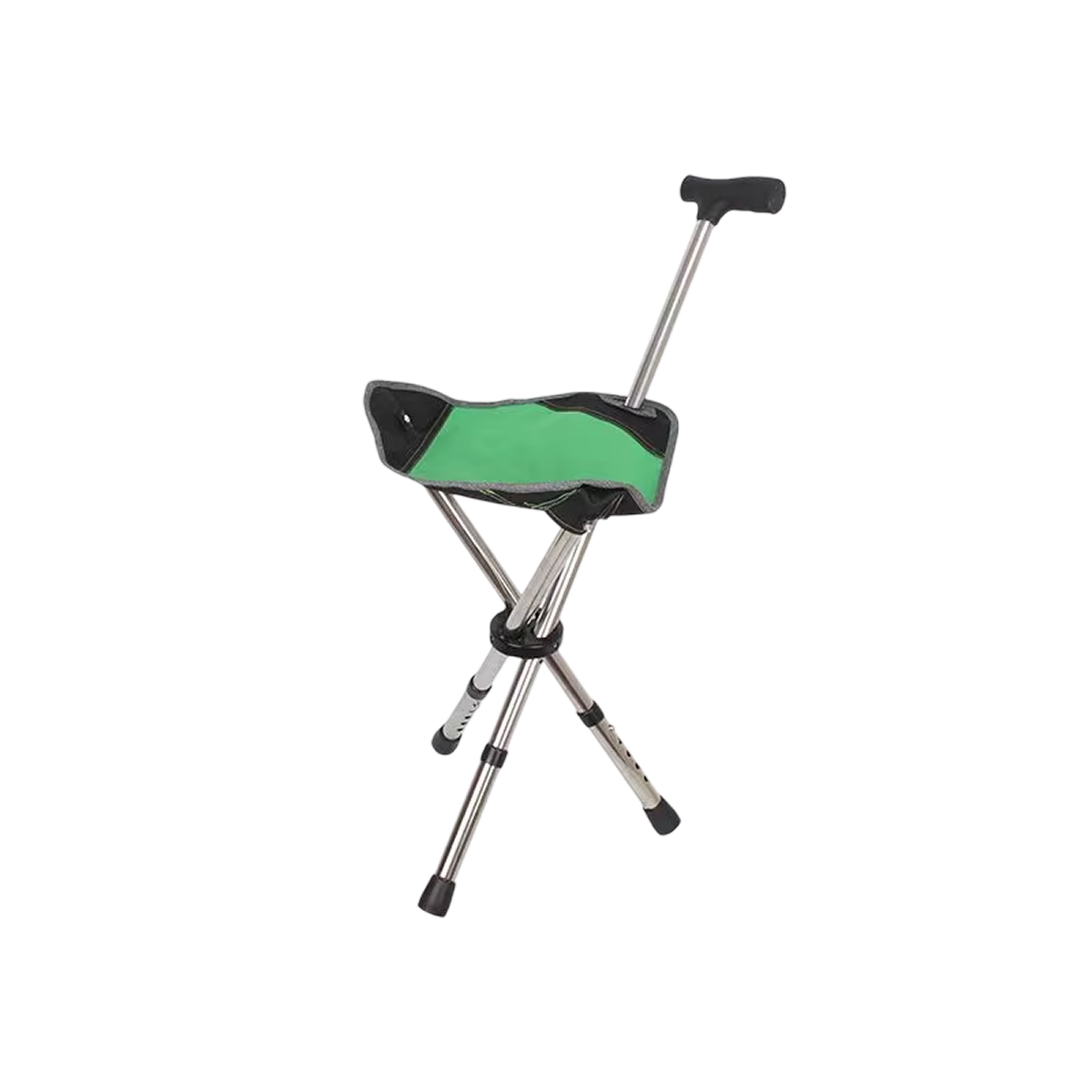 Folding Walking Cane with Built-In Seat – Adjustable Height Mobility Aid & Portable Stool for Seniors, Travel & Outdoor Use