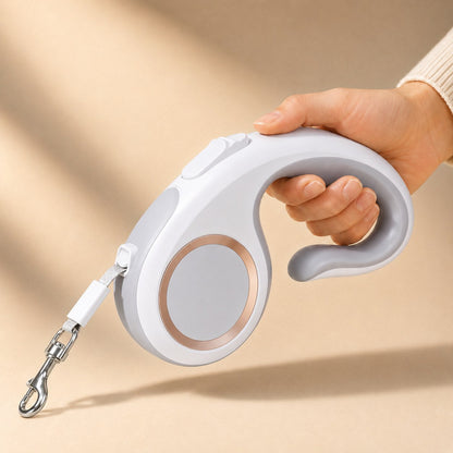 Ortekor Retractable Dog Leash for Daily Walks & Park Outings - Tangle-Free 3m/5m Pet Lead with One-Button Brake, Comfort C-Grip & No-Mess Auto-Retract