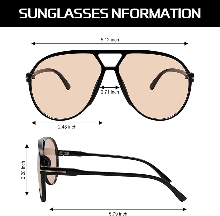Square Aviator Sunglasses UV400 Protection Unisex Lightweight Retro Eyewear for Men Women Outdoor Beach Driving Everyday Style