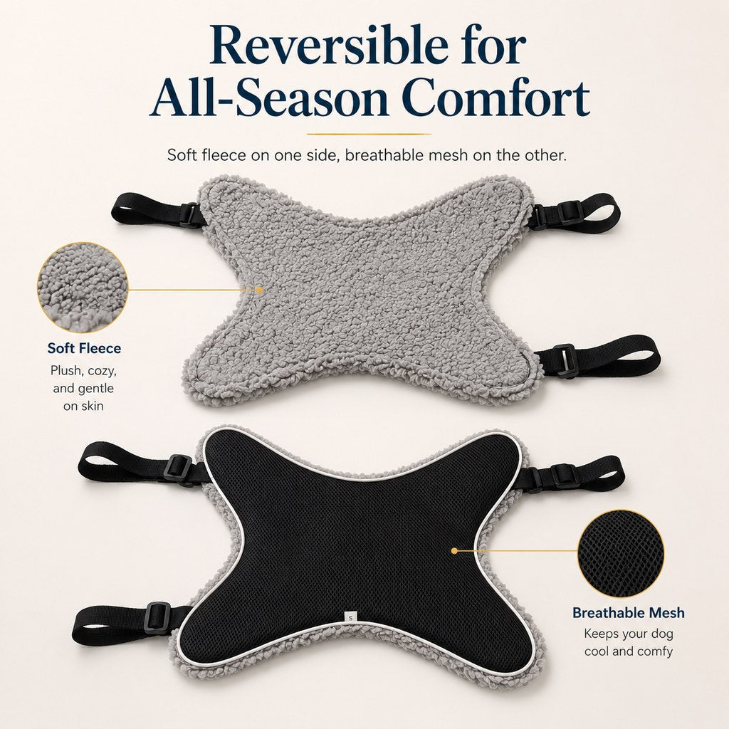 Ortekor Dog Lift Support Sling for Stairs & Walks - Adjustable Mobility Harness for Senior Dogs with Weak Legs